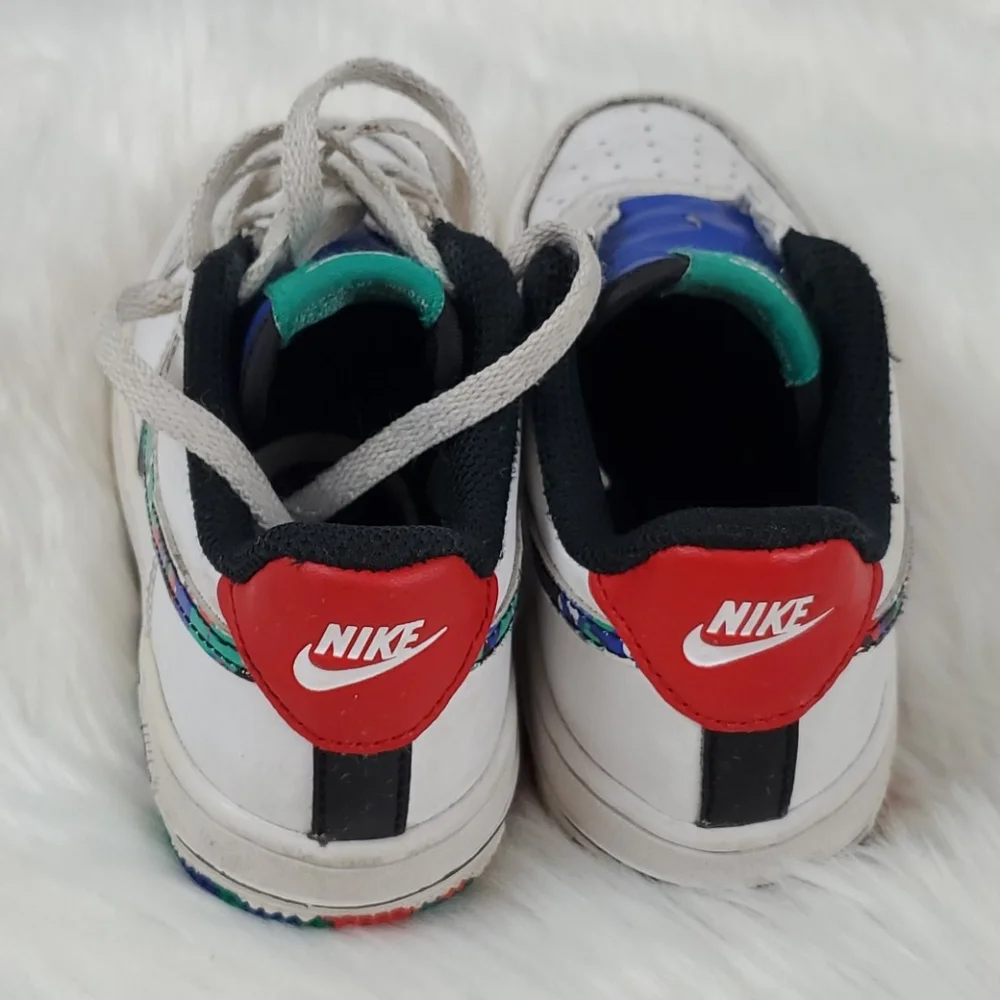 Nike Air Firce 1 crayon shoes sneakers kids lace up size 11C